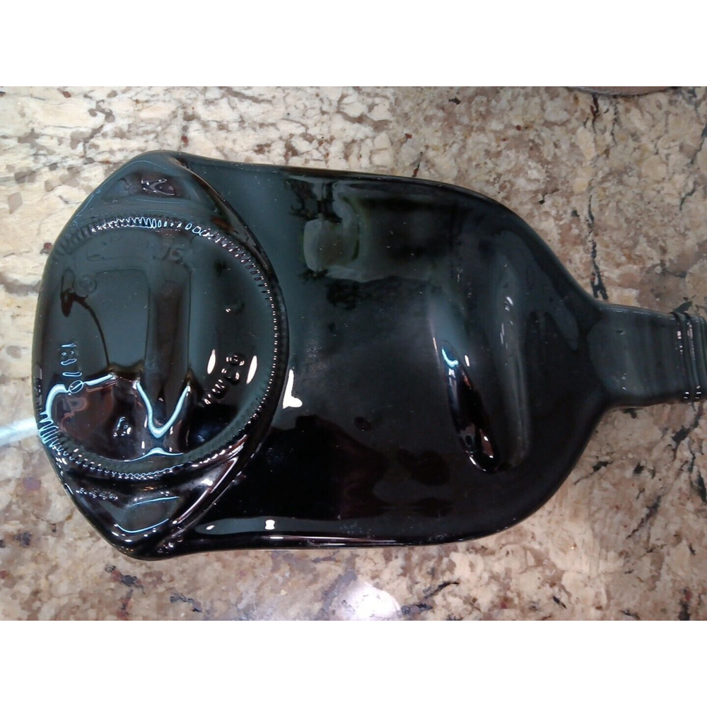 1870 Flat Black Glass Bottle For Displaying Food Serving charcuterie Tray Decor - Picture 8 of 16